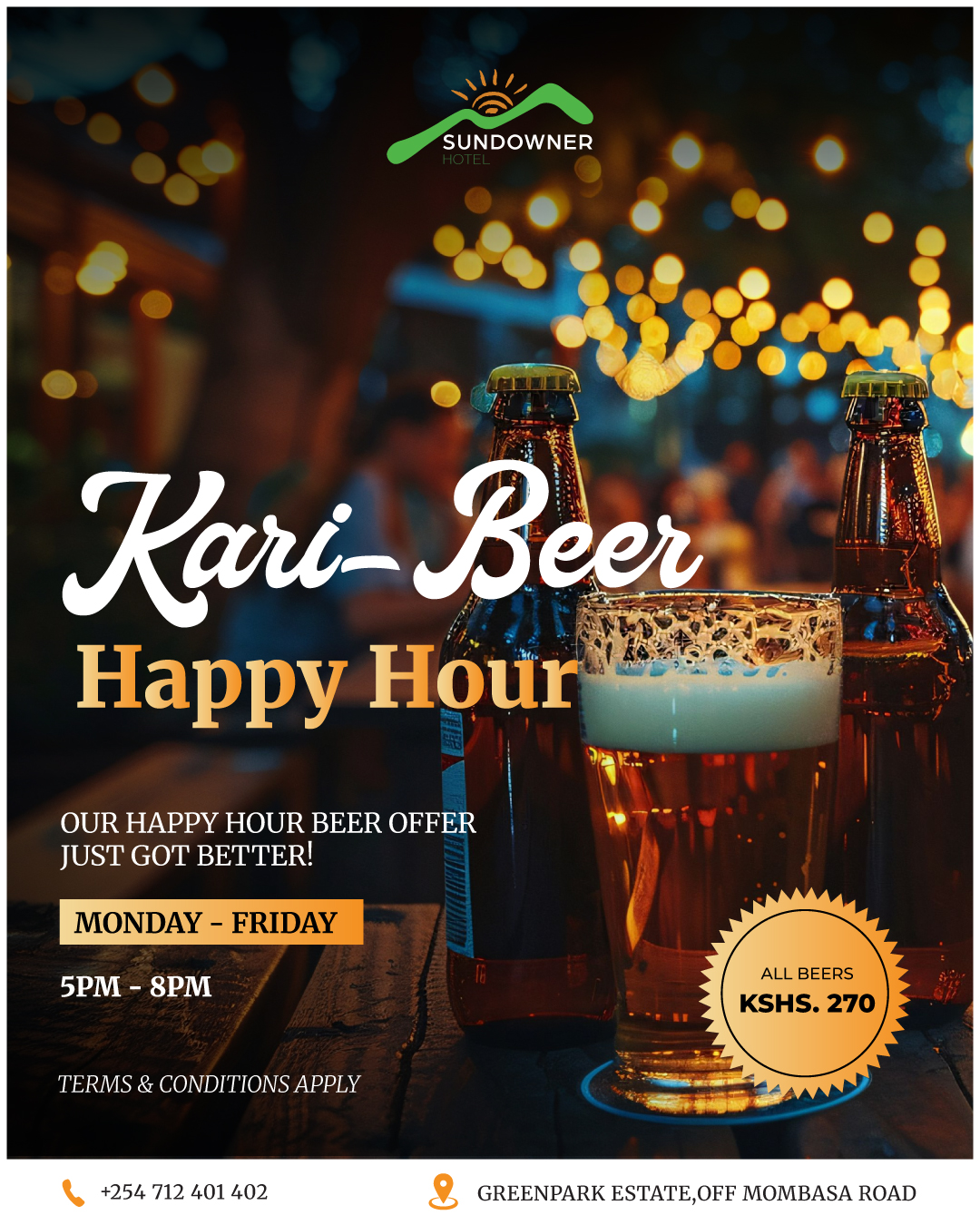 Sundowner Happy Hour