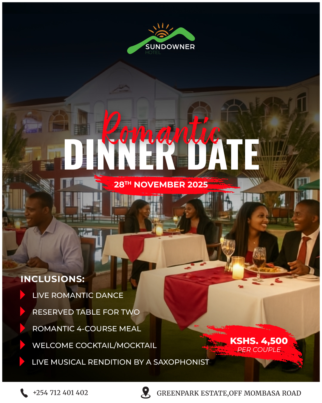 Sundowner Romantic Dinner Date