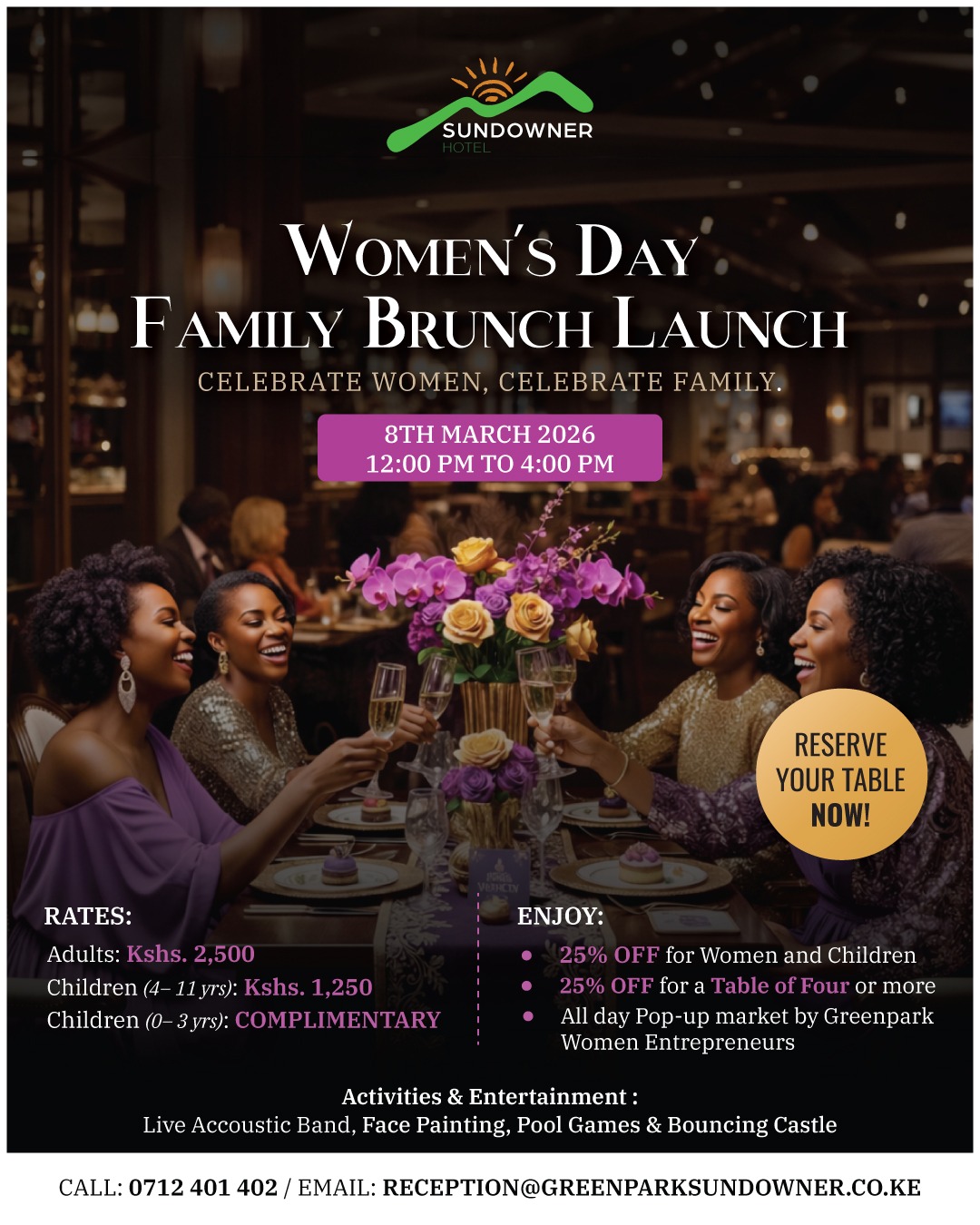 Sundowner International Women's Day